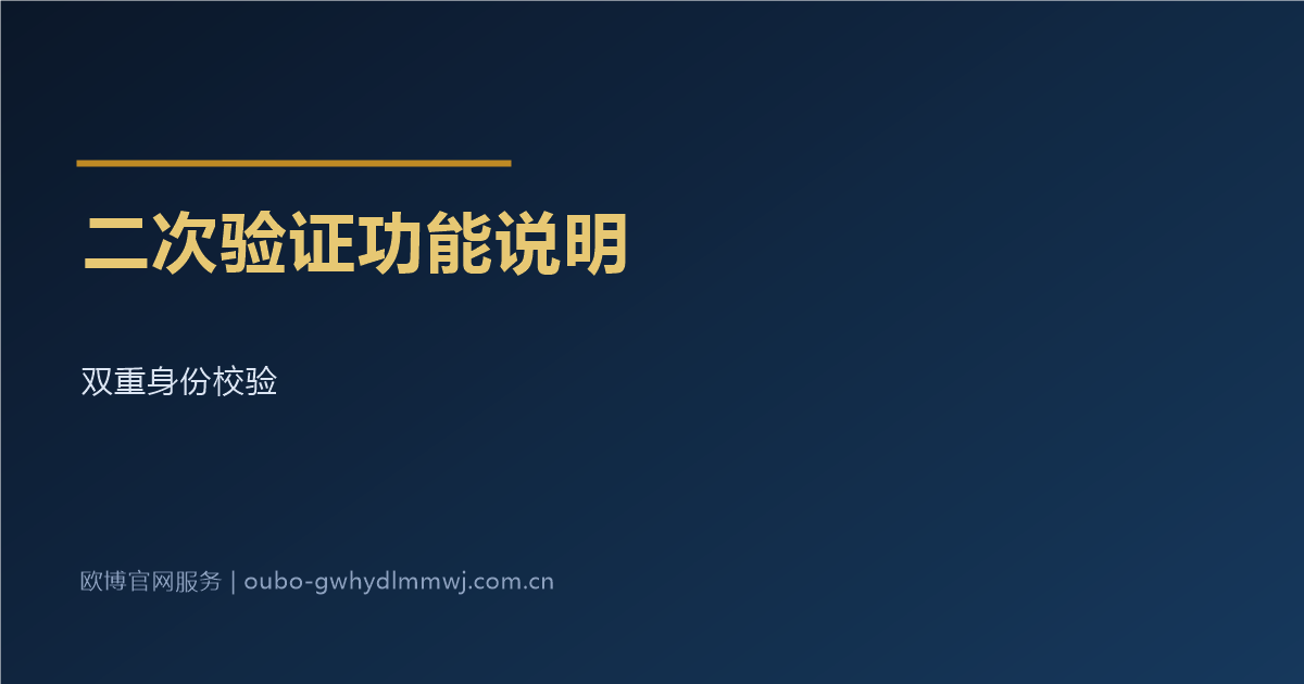 二次验证功能说明配图